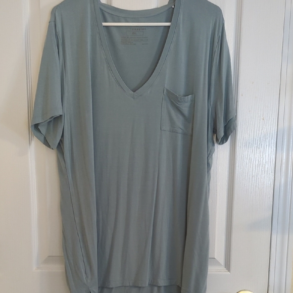 Little Sleepies Tops - Little Sleepies Women's Bamboo Viscose Perfect Pocket Tee-Stormy